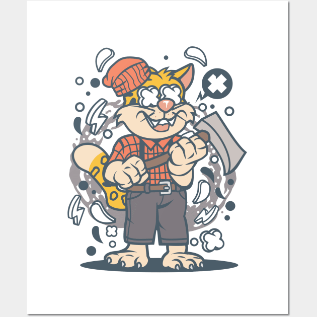 Leopard lumberjack Wall Art by ShirtyLife